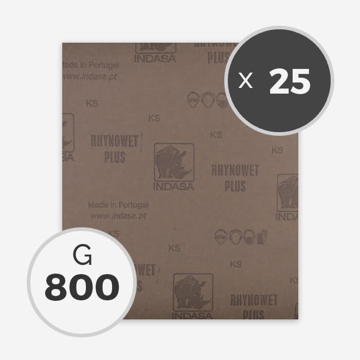 800 GRIT WET SANDPAPER (25 SHEETS)