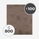 800 GRIT WET SANDPAPER (100 SHEETS)