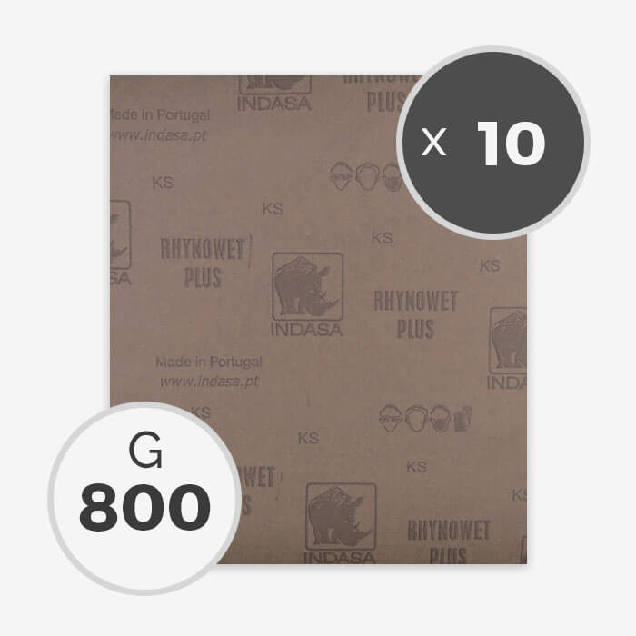 800 GRIT WET SANDPAPER (10 SHEETS)