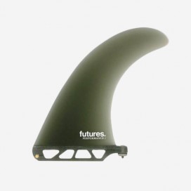 Performance longboard fin : Taille - 7", Couleur - Smoke, FUTURES.