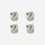 4 compatible NATURAL color fins plugs set for twin