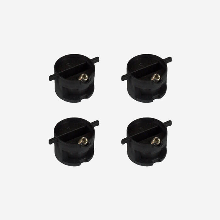 Jeu-set de 4 inserts-plugs pour dérives - NOIR - Twin