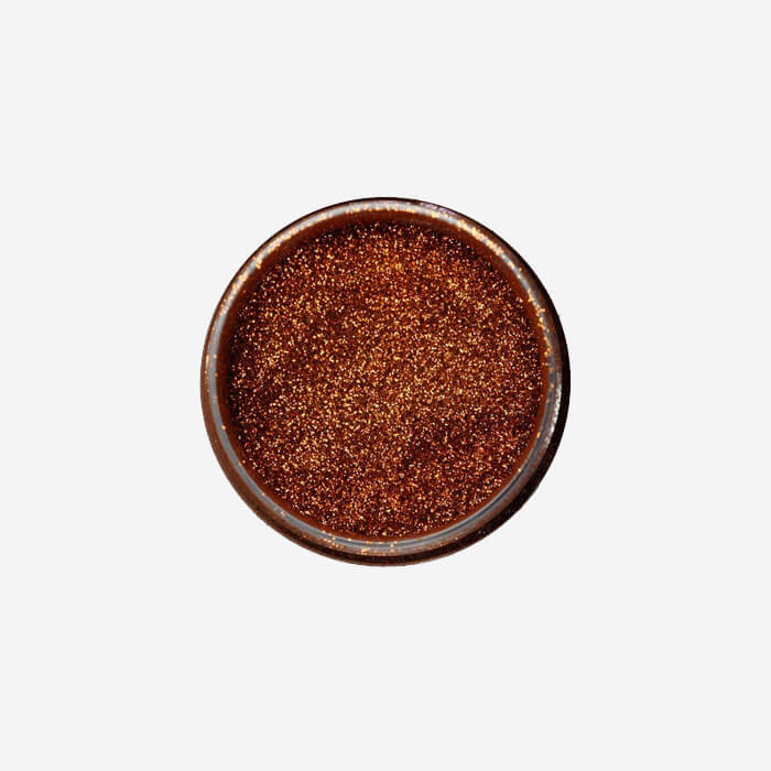 1/2 oz (14 gr) brilliant bronze Glitter (size 0,008", 0,2 mm)