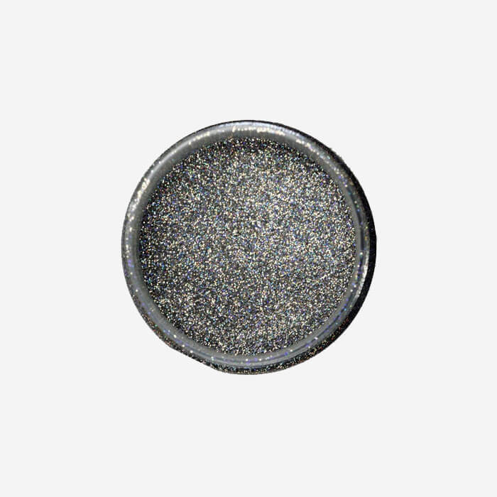 1/2 oz (14 gr) brilliant "Holo Silver" Glitter (size 0,008", 0,2 mm)