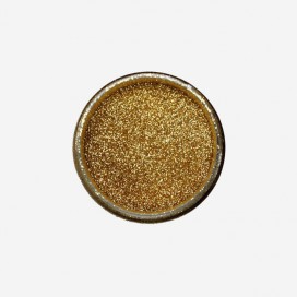 1/2 oz (14 gr) brilliant gold Glitter (size 0,008", 0,2 mm)