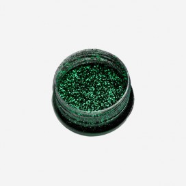 1/2 oz (14 gr) Lentejuelas verde esmeralda brillante (tamana 0,015", 0,4 mm)