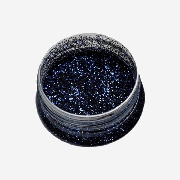 1/2 oz (14 gr) Paillettes bleu nuit brillant (taille 0,015", 0,4 mm)