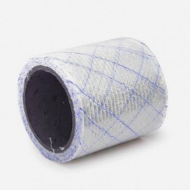 Bande de renfort fibre de verre quadriaxiale avec fils bleus, largeur 100mm