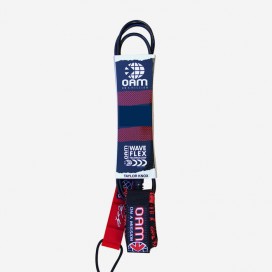 COMP LEASH 6'' - Taylor Knox Black Red Tagger