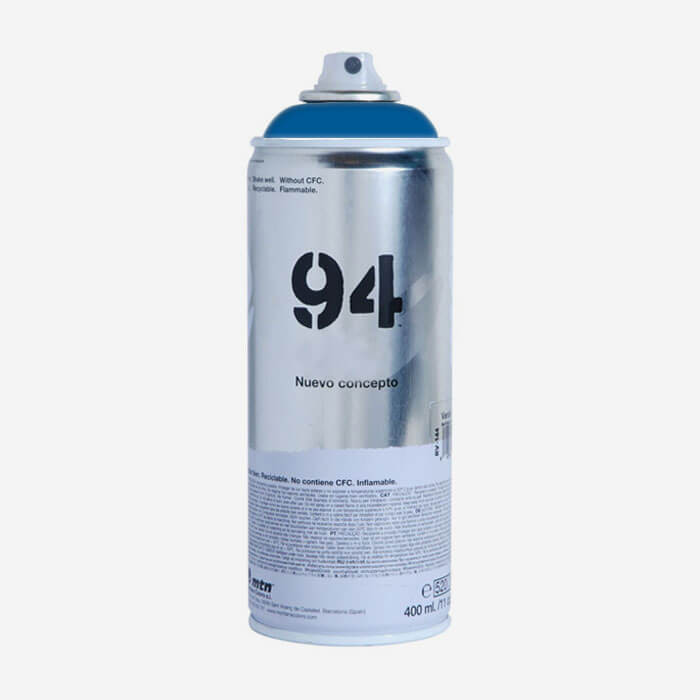 Montana 94 Electric Blue spray paint, MONTANA PAINTS for