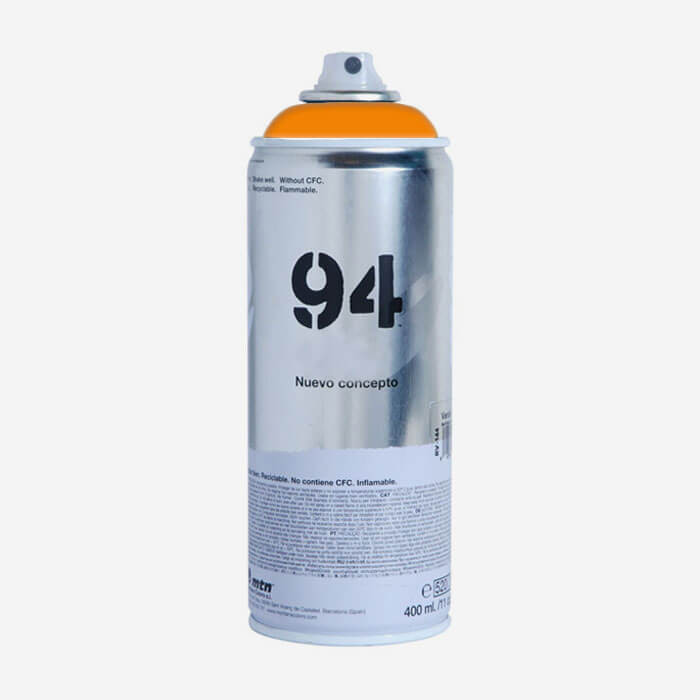 Bombe de peinture MTN 94 Orange Lave - 400ml, MONTANA