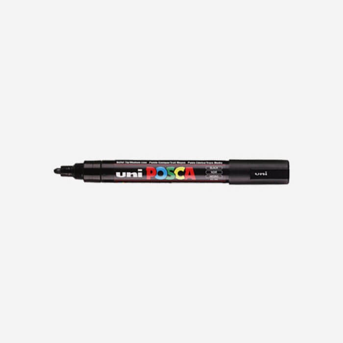 Uni Posca PC-5M Paint Marker Medium Point White 