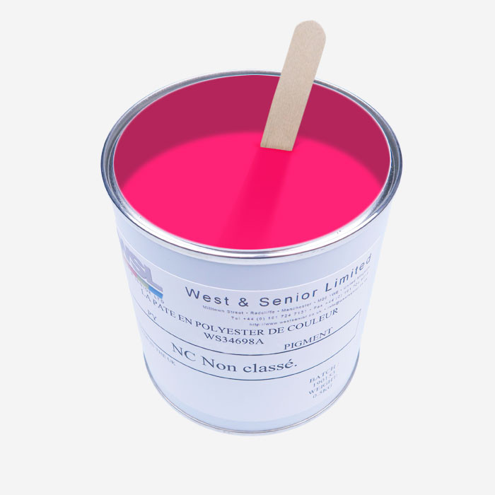 Pigment couleur rose fluorescent - 500 gr, WEST & SENIOR