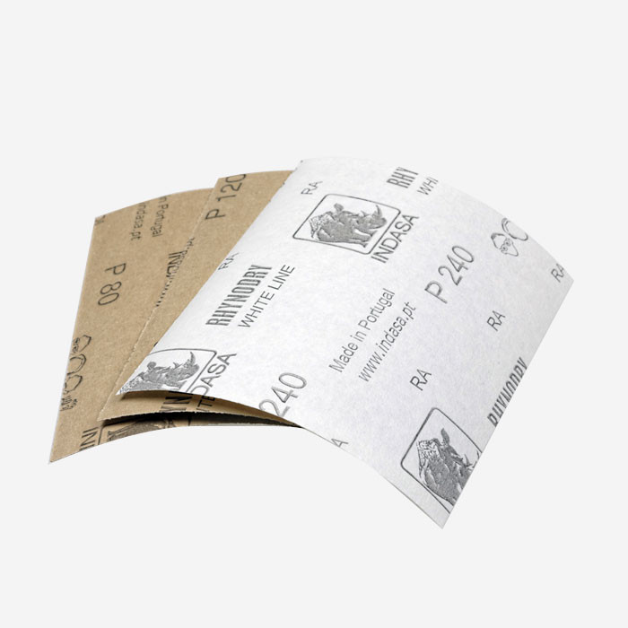 Papiers à poncer grains 80,120 et 240, INDASA