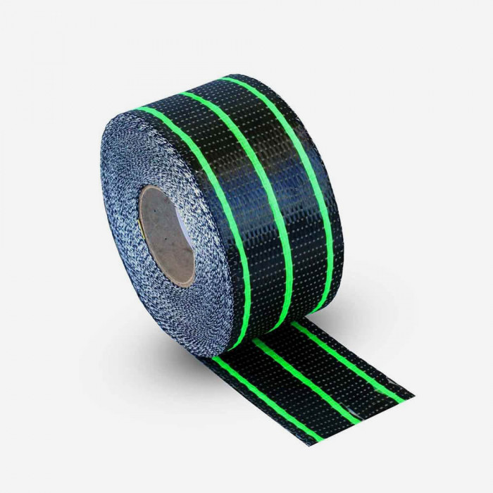 Banda de refuerzo hybrid de carbono y fibra de vidrio de color verde