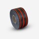 Hybrid carbon and red fiberglass reinforcement tape