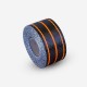 Hybrid carbon and orange fiberglass reinforcement tape