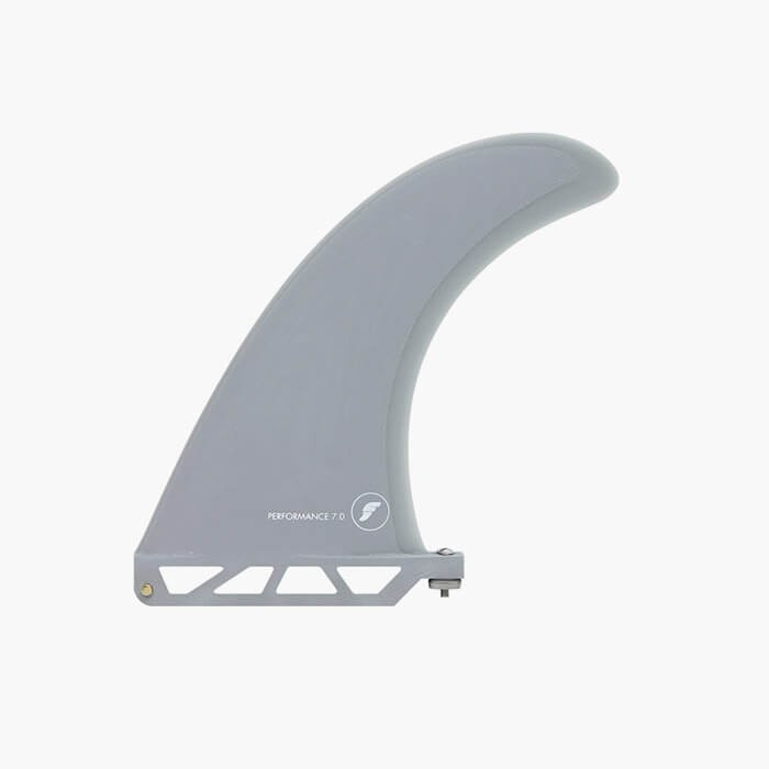 Dérive longboard - Performance Fiberglass solid Grey / transparent Grey 7", FUTURES.
