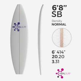 6'8'' shortboard, VIRAL Surf