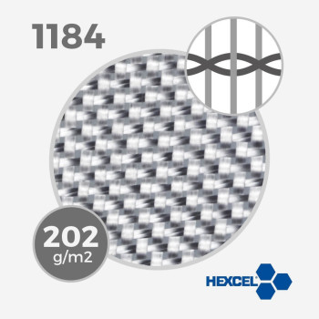 HEXCEL 1184 - 5.5 oz - 202 gr/m - largeur 80cm