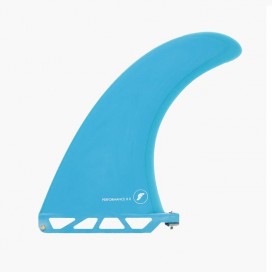 Aleta de longboard - Performance Fiberglass solid Teal / transparent Teal 8", FUTURES.