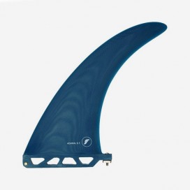 Longboard fin - Admiral Fiberglass solid Navy / transparent Navy 8.5", FUTURES.