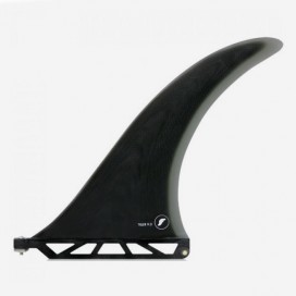 Aleta de longboard - Tiller Fiberglass solid black / smoke  9.0", FUTURES.