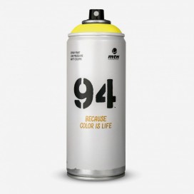 Bombe de peinture MTN 94 Jaune Canari - 400ml, MONTANA