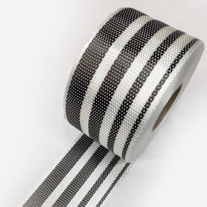 Carbon Fiber Tape mixed with Fibreglass gradient width 80mm