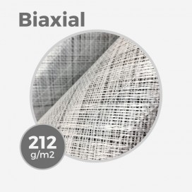 Tissu de fibre de verre e-glass biaxial +45/-45 - 212gr/m - 6,3oz - largeur 63,5cm