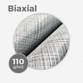 Tejido E-glass biaxial +45/-45 - 110gr/m - 3,2oz - anchura 63,5cm