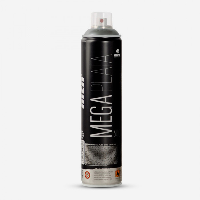 Montana Mega silver spray paint - 600ml