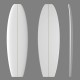 6'8'' MF Fish - Green density, ARCTIC FOAM