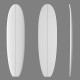 8'2'' E Malibu, Green density - latte 5/16'' Basswood, ARCTIC FOAM