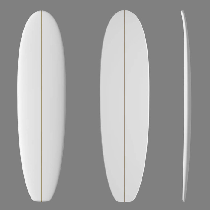8'2'' E Malibu, ARCTIC FOAM