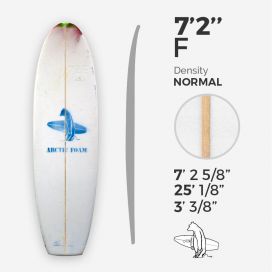 7'2'' F Fish, ARCTIC FOAM