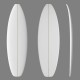 5'8'' SB Shortboard - Green Density - 1/8" Bass Ply, ARCTIC FOAM