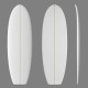 6'8'' F Fish - Green density - latte 1/8'' Ply, ARCTIC FOAM