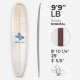 9'9'' L Longboard Arctic Foam - Green Density - 3/8'' Red Cedar, ARCTIC FOAM