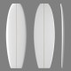 5'10'' F Fish - Green Density - latte 1/8" Ply, ARCTIC FOAM