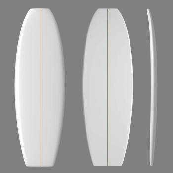 5'10'' F Fish - Green Density - latte 1/8" Ply, ARCTIC FOAM