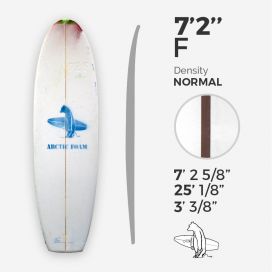 7'2'' F Fish - Green Density - latte 1/8'' Red Cedar - ARCTIC Foam