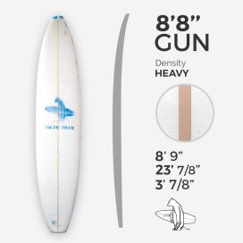 ARCTIC Foam 8'8'' GUN - Blue Density