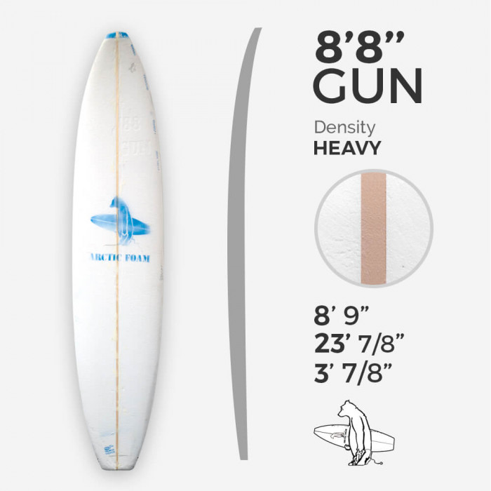 ARCTIC Foam 8'8'' GUN - Blue Density