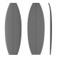 6'1'' Pescado EPS - 6'1'' x 24'' x 2,85'' - latte 1/8'' Ply, MARKO FOAM