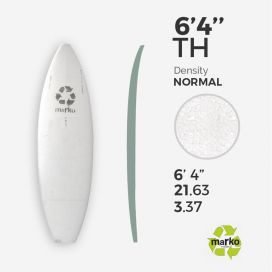 6'4'' Thick EPS - 6'4'' x 21,63'' x 3,37'' - sans latte, MARKO FOAM