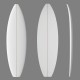 6'4'' TP EPS - 6'4'' x 21,63'' x 2,98'' - latte 1/8'' Ply, MARKO FOAM