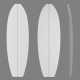 6'6'' M EPS - 6'7'' x 23,98'' x 3,4'', latte 1/8'' Ply, MARKO FOAM