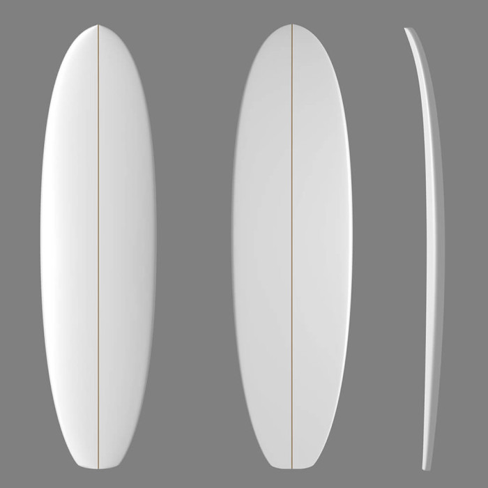 6'8'' Thick EPS - 6'8,75'' x 21,75'' x 3,3'', No Stringer, MARKO FOAM