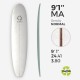 9'1'' Machine All EPS - 9'1,68'' x 24,29'' x 3,81'', 6,5mm Ply stringer, MARKO FOAM